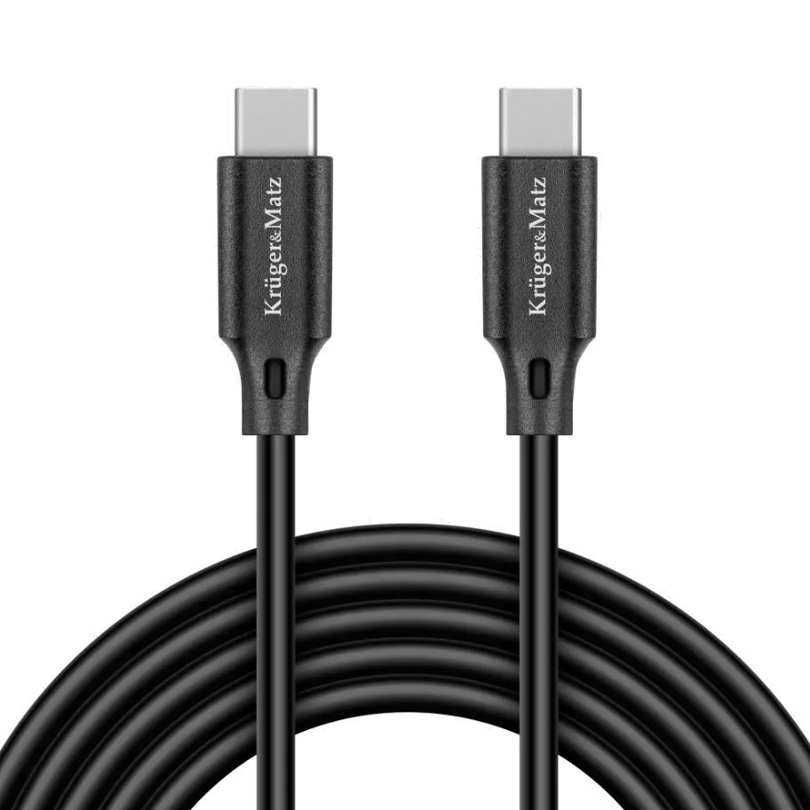 Kabel USB-C – USB-C 100 W 2,5 m Power Delivery PDKrugerMatz Basic – Lechpol 1 Kabel USB-C – USB-C 100 W 2,5 m 2