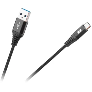 Kabel USB – USB-C 50 cm czarny RB-6001-050-B Rebel