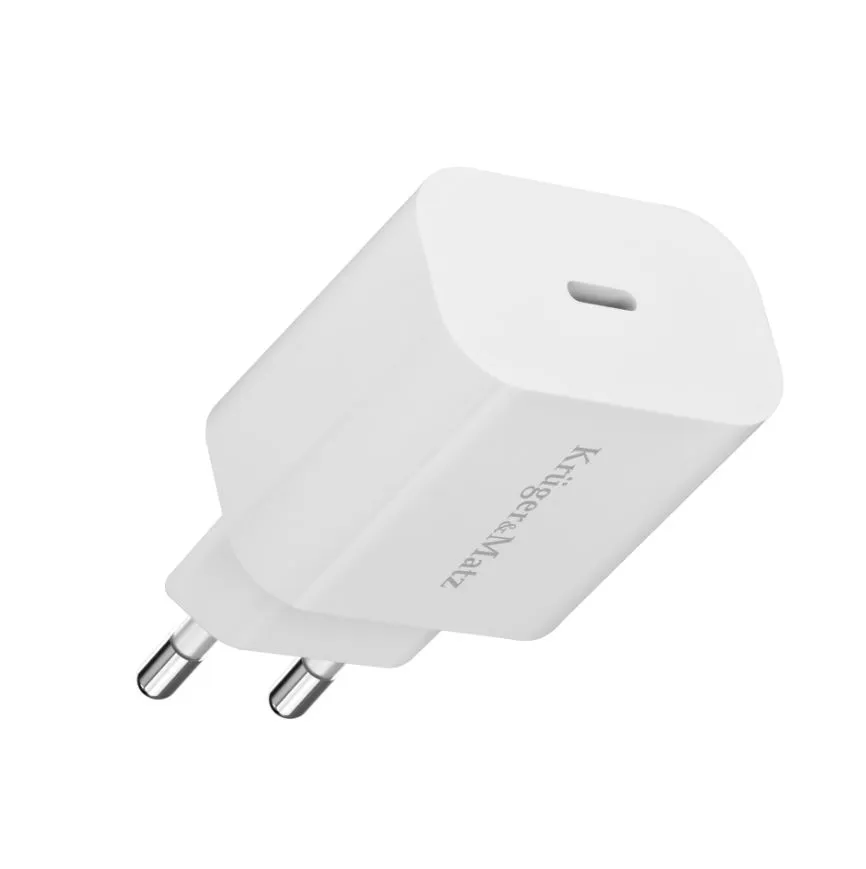 Ładowarka sieciowa USB-C Power Delivery 18 W – Kruger&Matz KM0850 4 Ładowarka sieciowa USB-C Power Delivery 18 W – Kruger&Matz KM0850
