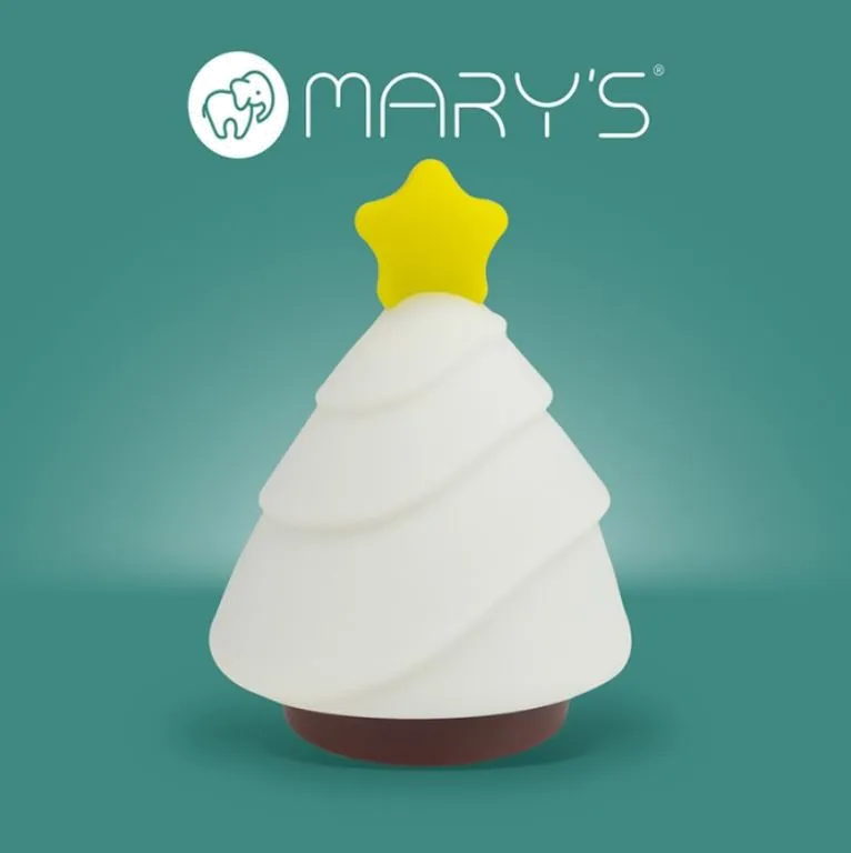 Lampka Nocna LED Choinka RGB – Silikonowa, Ciepła/Zimna Biel, 1200mAh, Mary’s Choinka 1 Lampka Nocna LED Choinka RGB