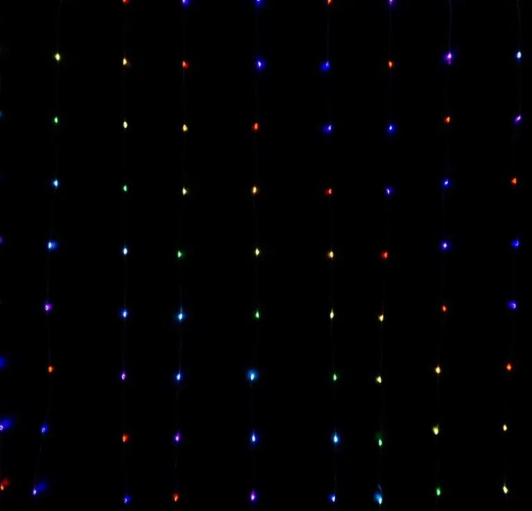 Magiczna Kurtyna LED 400 RGB 2×2 m – 1 mln kolorów, USB 5V, Kurtyna Świetlna 400 LED – Eco Light 3 Magiczna Kurtyna LED 400 RGB 2×2 m