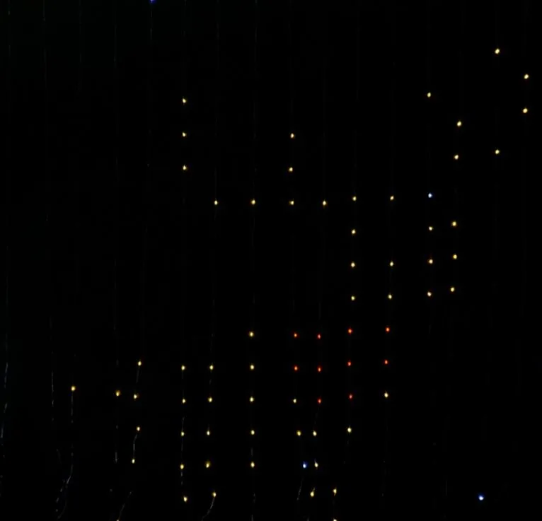 Magiczna Kurtyna LED 400 RGB 2×2 m – 1 mln kolorów, USB 5V, Kurtyna Świetlna 400 LED – Eco Light 2 Magiczna Kurtyna LED 400 RGB 2×2 m