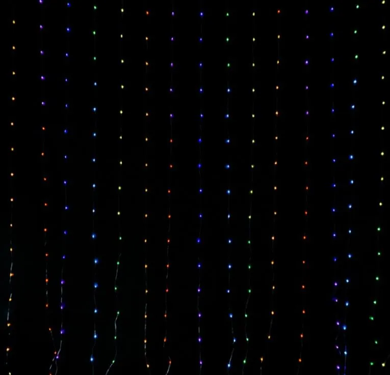 Magiczna Kurtyna LED 400 RGB 2×2 m – 1 mln kolorów, USB 5V, Kurtyna Świetlna 400 LED – Eco Light 4 Magiczna Kurtyna LED 400 RGB 2×2 m