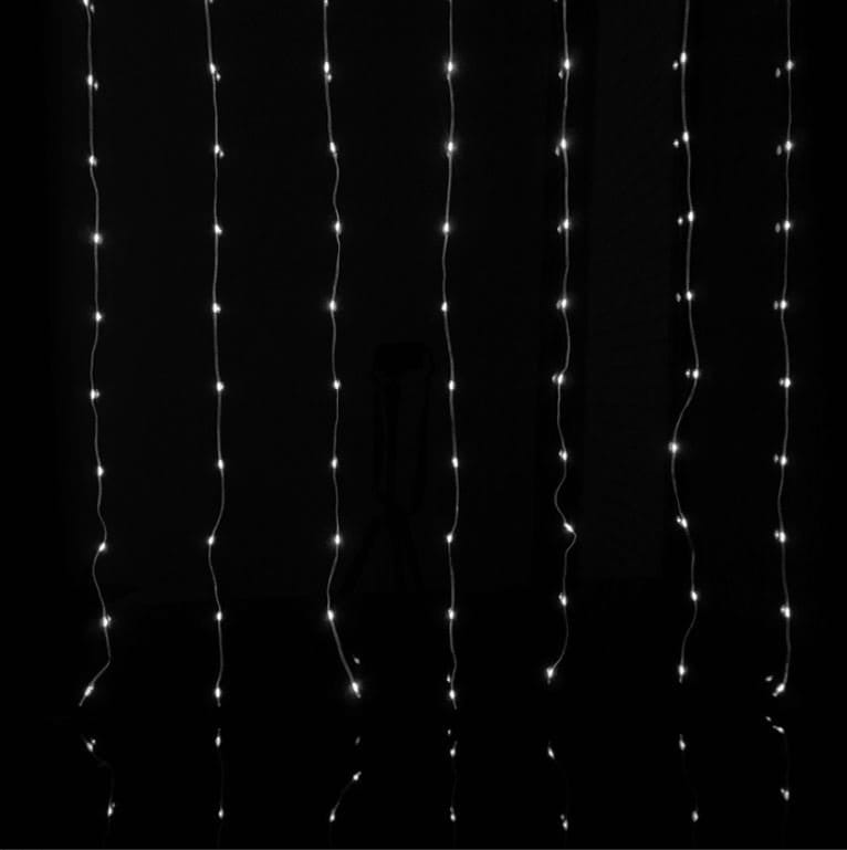 Kurtyna LED 400 LED 6500K 3×2m USB 5V – Magiczna Zimna Kurtyna Świetlna – Eco Light 2 Magiczna kurtyna LED 200LED 3×1 m 6500K USB – EcoLight ML61616