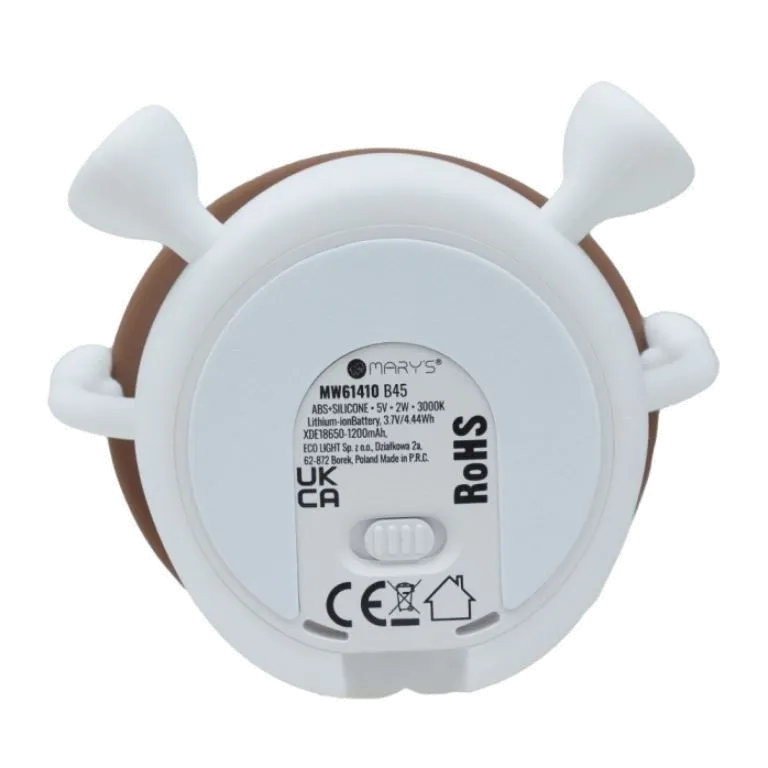 Lampka nocna LED „Grzybek” 3000K, akumulatorowa, silikonowa MARY’S 4 lampka nocna grzyb