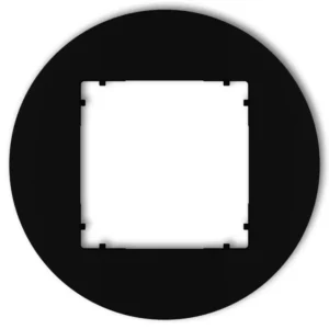 Karlik MINI Ramka uniwersalna pojedyncza okrągła czarny mat 12MRTO-1
